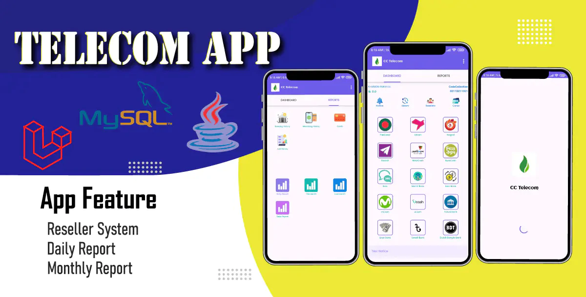 Comprehensive Admin Panel & User App for Resellers - Manage Recharges, Payments, and More