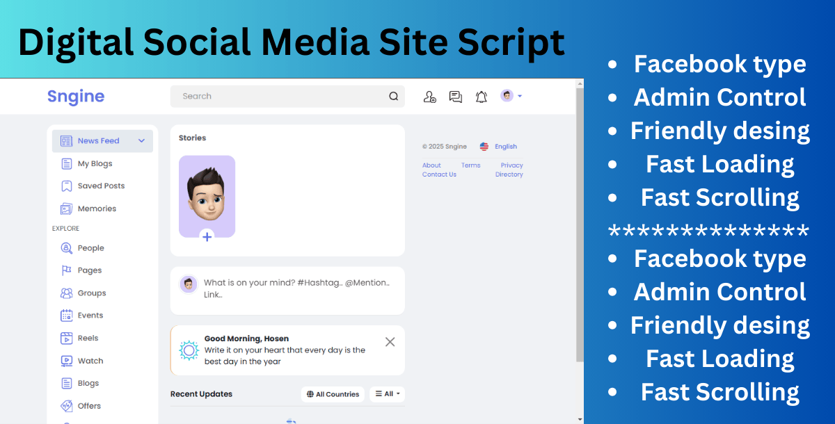Facebook Type Site Scripts