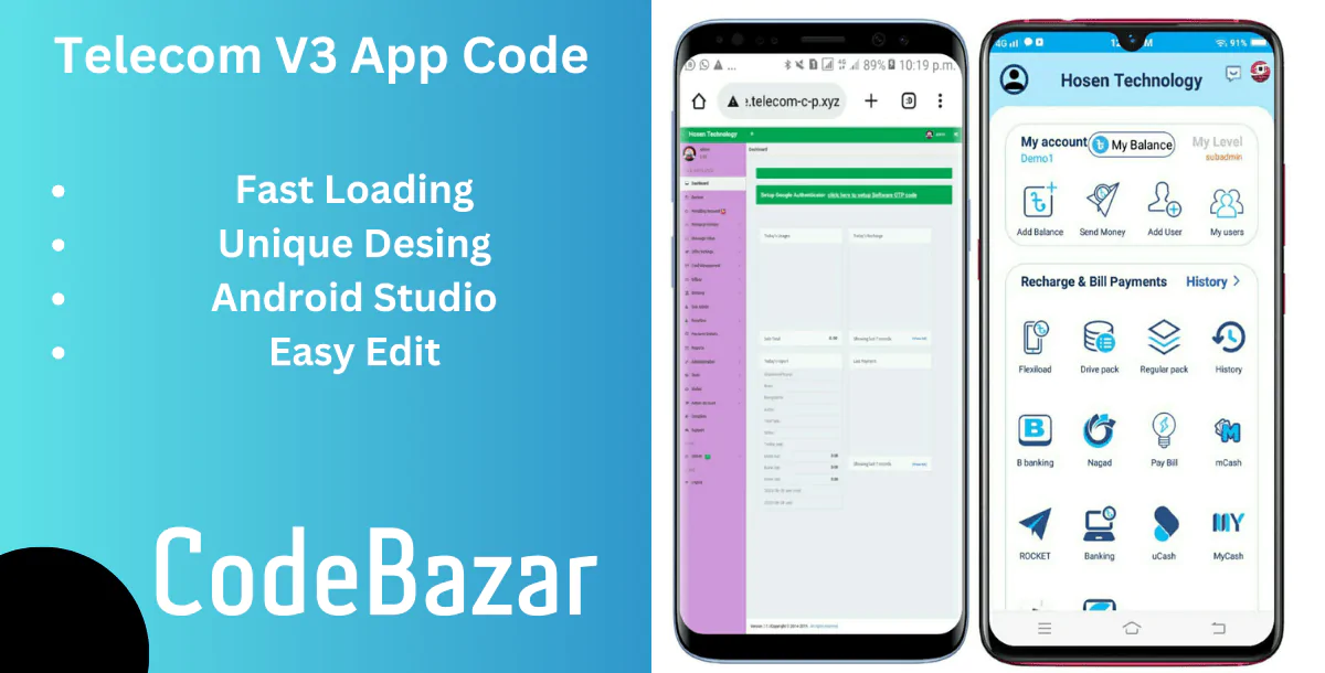 V3 TELECOM SERVER APP CODE